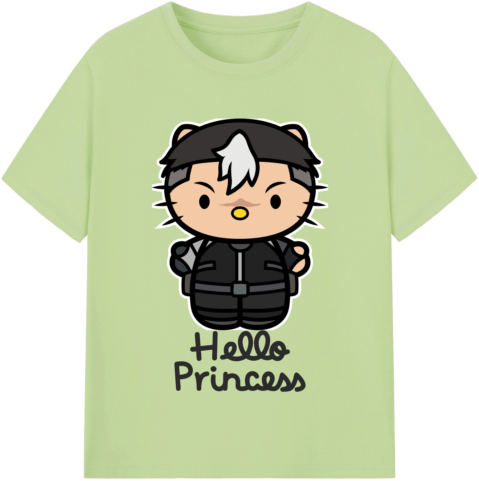 （画像用） Hello Kitty ハローキティ 綿100％半袖Tシャツ（フロントプリント）